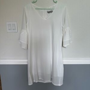 White bridal shower dress